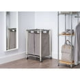 thumbnail image 6 of TRINITY BASICS® 2-Bag White Laundry Cart - Champagne Poles, 6 of 7