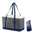 thumbnail image 1 of Bolsa de supermercado con aislamiento, portátil, para picnic, plegable, para entrega de comida. Gris, 1 of 8