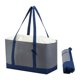 thumbnail image 1 of Bolsa de comestibles aislada bolsita de bolsas de refrigerador para comida caliente o fría con cubierta con cordón plegable para la playa de picnic al Gris, 1 of 10
