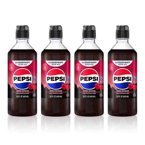 NEW sodastream Wild Cherry and Cream Pepsi Zero Drink Mix, 4pk