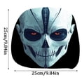 thumbnail image 3 of Horror Clown Car Headrest Covers, Stretch Elastic Funny Ghost Face Printed Head Rest Protector, Spooky Masque Design Auto Seat Headrest Cover for Car Truck SUV, 3 of 6