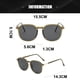 thumbnail image 3 of Gafas de sol retras del clavo del arroz del tiroteo de la calle del marco grande de la tendencia de la personalidad, hechas de PC y metal, 3 of 6