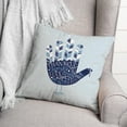 thumbnail image 3 of Creative Products Blue Turkey Hand 20 x 20 Spun Poly Pillow, 3 of 3