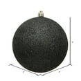 thumbnail image 2 of Vickerman 3" Gunmetal Glitter Ball Ornament, 12 per Bag, 2 of 5