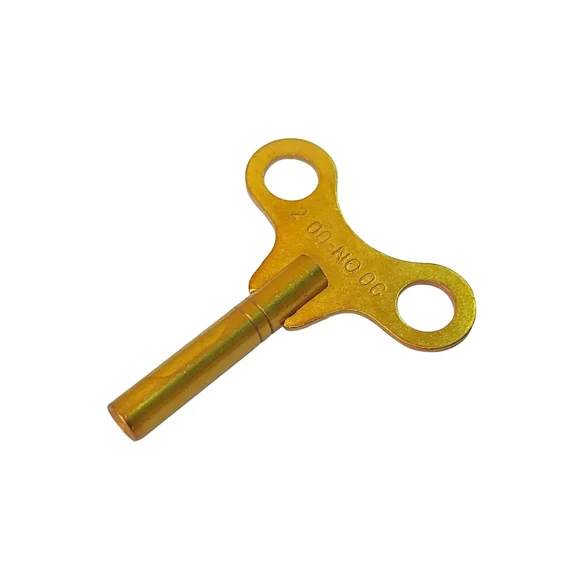 Brass Replacement Clock Key For Key Wind Clocks Size 00 / 2.0 mm - Clock Parts