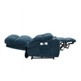 thumbnail image 2 of 180° Lay Flat Electric Power Lift Recliner Chair, Dual Motor Infinite Position Lounge Chair with Heat and Massage, Recliner Sofa Chair with Side Pockets and Cup Holders for Elderly Adults, Blue, 2 of 8