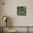 thumbnail image 3 of Monet - The Japanese Footbridge And The Water Lily Pool Giverny Impressionism Wall Art /Monet And Van Gogh Inspired Art Canvas Wall Art by Art Remedy, Gallery Wrapped, 12" x 12", 3 of 7
