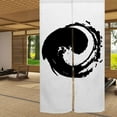 thumbnail image 4 of Chinese Ink Painting Doorway Curtain Japanese Noren Bedroom Divider Kitchen Partition Bathroom Door Decor,33.5"x59", 4 of 6