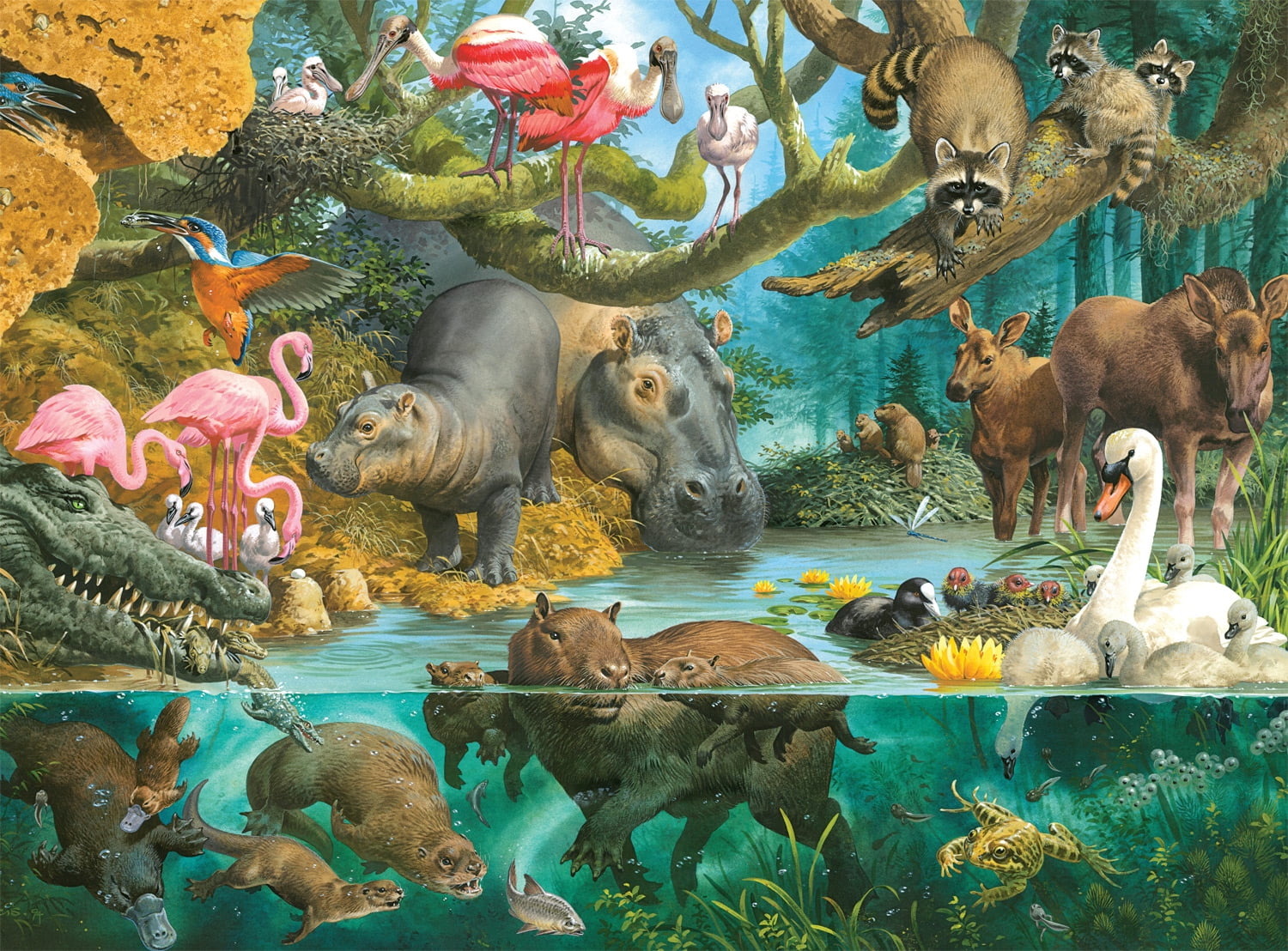 Buffalo Games 1000-Piece Waterside Nursery Jigsaw Puzzle