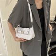 thumbnail image 3 of Bolsos de hombro Ins para mujer Bolso bandolera de PU de moda Y2K Cool Satchel Bags (Blanco) Likrtyny Para Estrenar, 3 of 7