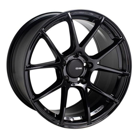 Enkei 18 x 8.5 & 5 x 120 TS-V 38 mm Offset Gloss Black Wheel with 72.6 mm Bore