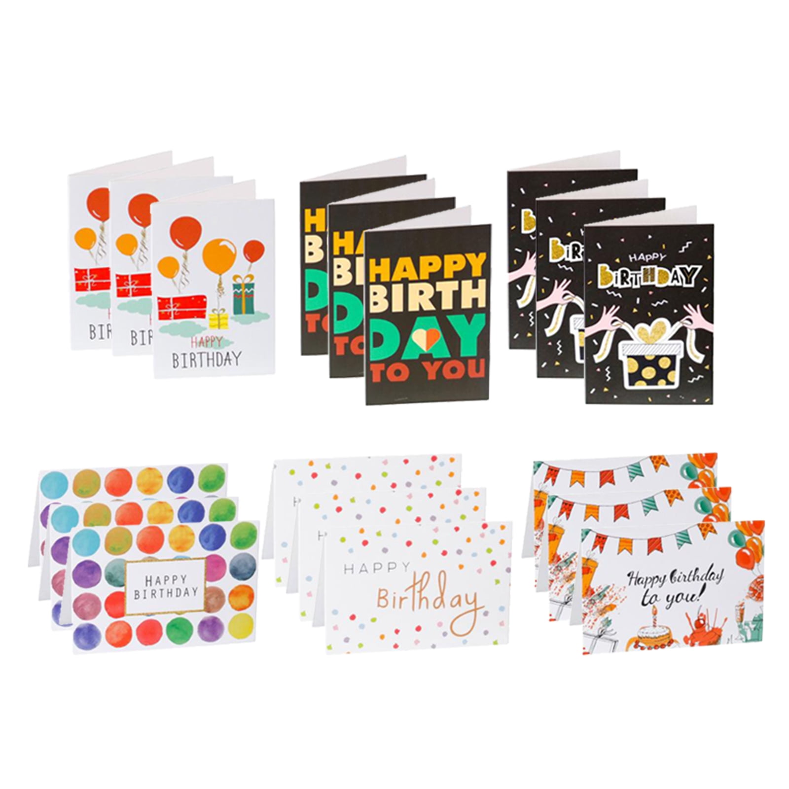 54 Pack of Birthday Party Invitations with Envelopes Kids Birthday