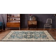 thumbnail image 2 of United Weavers Marrakesh Area Rug 3801 30262 Bey Cerulean Bordered Scrolls 2' 7" x 7' 2" Rectangle, 2 of 3