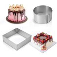 thumbnail image 1 of Moule à Gâteau Réglable - Moule à Mousse en Acier Inoxydable, Moule à Gâteau pour Pâtisserie, Design Facile à Nettoyer pour Boulangers et Professionnels à Domicile, 1 of 7