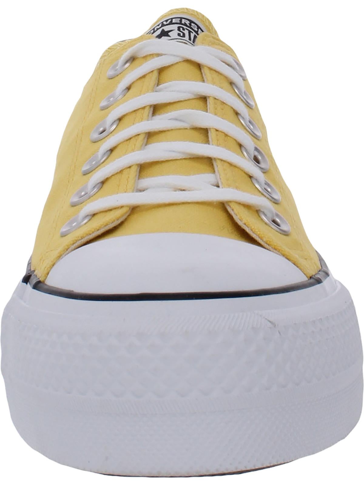 Converse Womens CTAS Lift Canvas Low Top Yellow 8 Medium (B,M) - Walmart.com