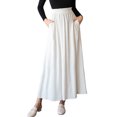 thumbnail image 1 of Doublju Women's Ruffle Slit Detailed Maxi Skirt With Side Pocket, 1 of 2