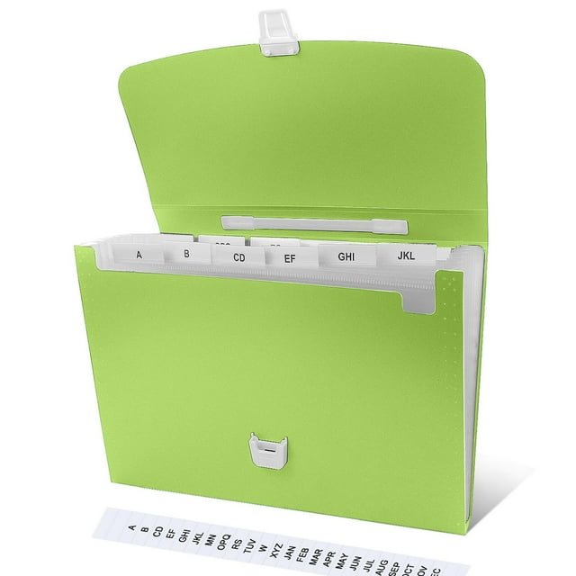 Handheld 7 Layer Expandable School Test Papers Files Folder File Folder With 2 Sheets Sticky Index Tabs