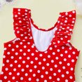 thumbnail image 4 of REORIAFEE Girls Two Piece Swimsuits with Cover up Age 8-14 Years Polka Print Beachwear Swimwear Wide Strap Bathing Suits High Waist Quick Dry 2024 Fashion Clothing, 4 of 9