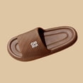thumbnail image 5 of Mens EVA Slides with Arch Support, Comfortable Brown Foam House Slippers for Shower Pool and Indoor Outdoor Lounge,Size 42, 5 of 6