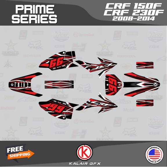 Kalair GFX Graphics Kit for Honda CRF150F (2008-2014) Prime Series