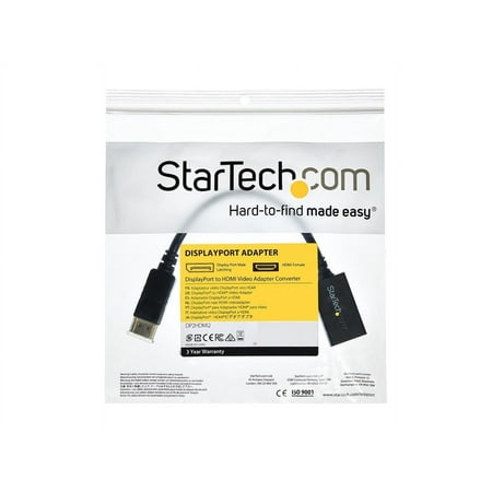 StarTech.com - DisplayPort to HDMI Video Adapter Converter - Black