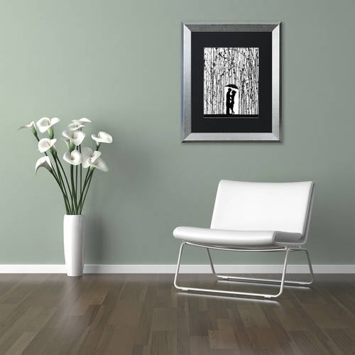 Trademark Fine Art 'Film Noir' Canvas Art by Marc Allante, Black Matte, Silver Frame