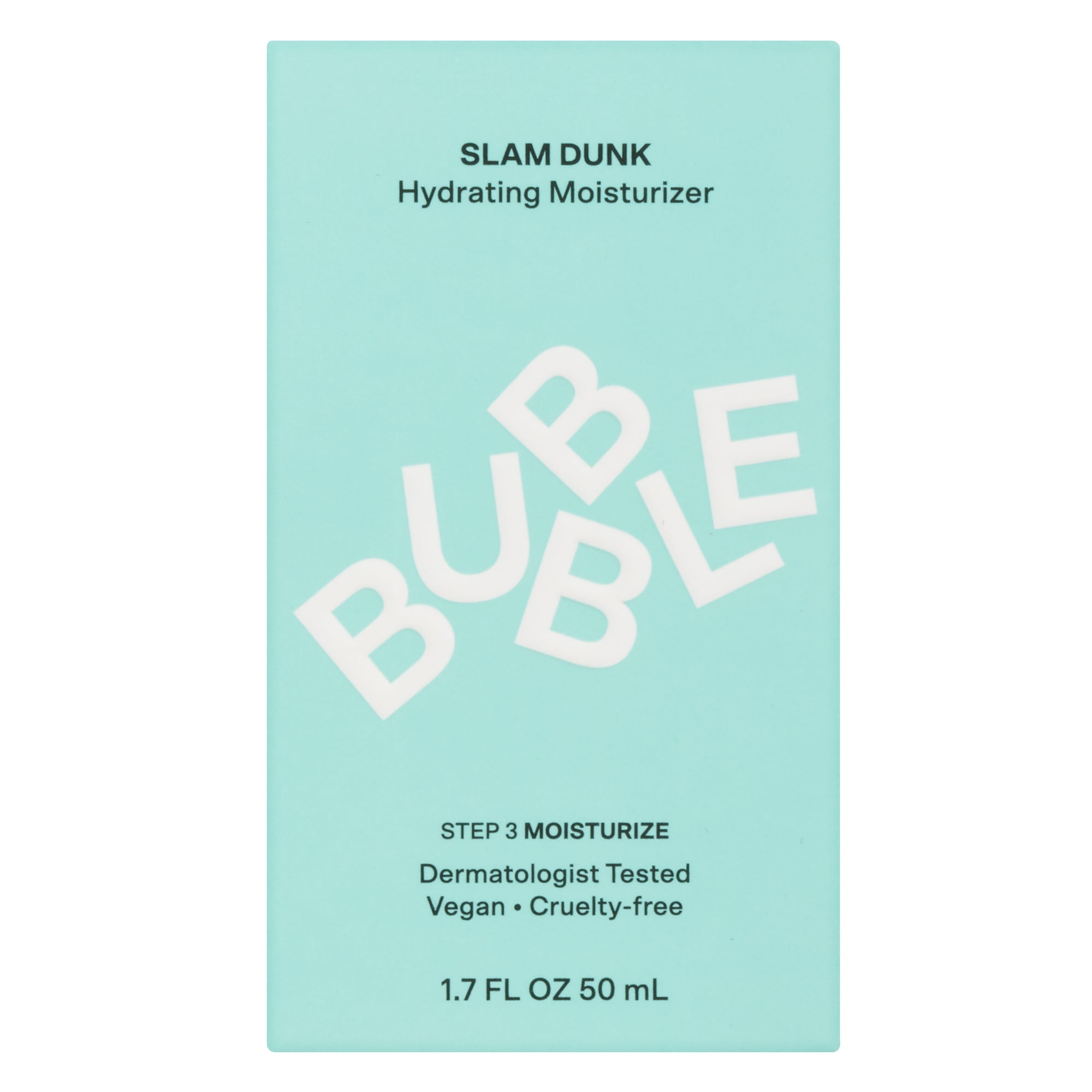 (2 pack) Bubble Skincare Slam Dunk Hydrating Face Moisturizer, for Normal to Dry Skin, 1.7 fl oz/ 50mL