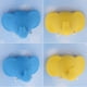 thumbnail image 2 of Ganchos de ventosa de baño perfecl 2 Piezas de succión PVC amarillo, 2 of 8
