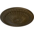 thumbnail image 3 of Ekena Millwork 15"OD x 1 3/4"P Alexa Ceiling Medallion (Fits Canopies up to 3"), Hand-Painted Brass, 3 of 7