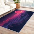 thumbnail image 1 of Vaporwave Area Rug - 4x6 Rug - Vaporwave Rug - 80s Neon Sunset Area Rug - Synthwave Mountain Rugs - Retro Futurism Carpet, 1 of 7