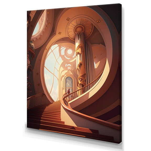Designart Architectural Designs For The Future III Canvas Wall Art