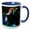 Blue/White, variant on 3drose, Fred Durst, 11oz Two-tone Red Mug