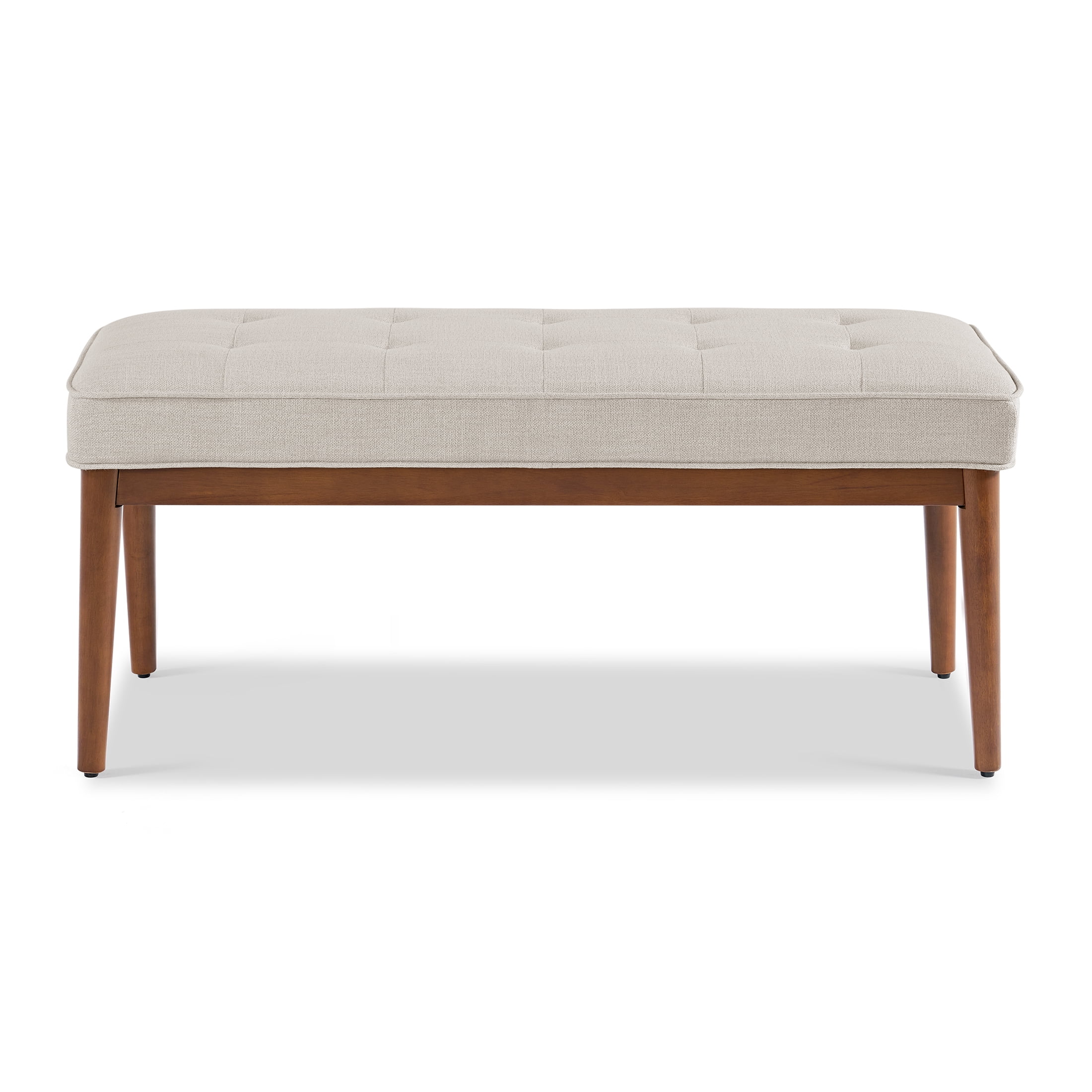 Better Homes & Gardens Colton 44" Upholstered Accent Bench, Cream