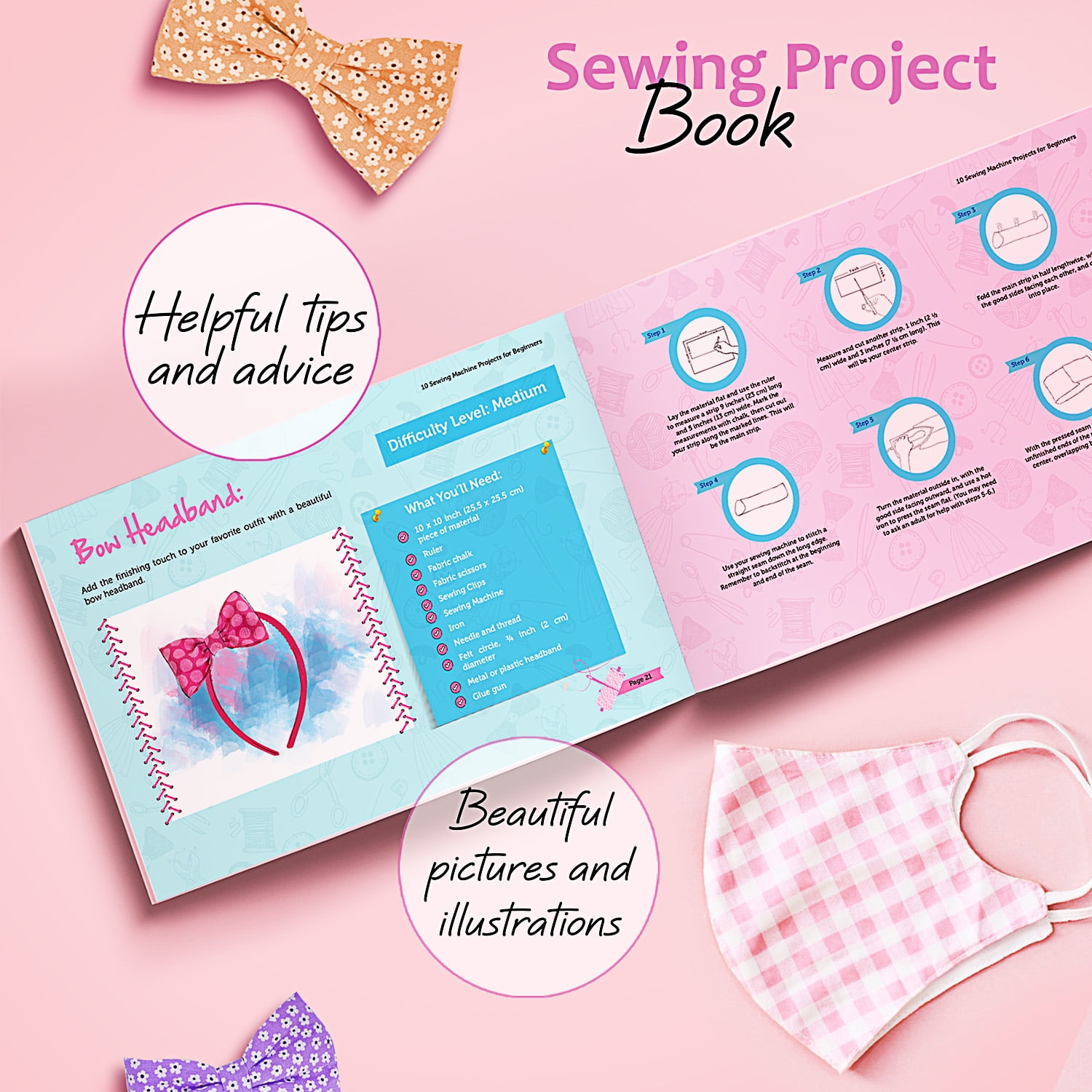 Buy CraftBud Portable Mini Sewing Machine Kit for Beginner Kids (122