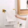 thumbnail image 6 of Wall Mounted Towel Rack Rustproof Towel Bar, Foldable Towel Storage Holder Antique Hand Towel Holder Kitchen Bathroom Towel Rack Storage Hook Design, 6 of 7