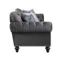 thumbnail image 5 of Gaura Sofa W/4 Pillows in Dark Gray Velvet, 5 of 7