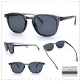 thumbnail image 2 of SA106 Classic Mens Square Sunglasses with Lightweight Frame and UV400 Polycarbonate Lenses Slate Frame - Black Lens, 2 of 6