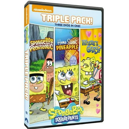 SpongeBob SquarePants Triple Feature: SpongeBob Goes Prehistoric / Home Sweet Pineapple / Where's Gary? (Full Frame)