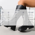 thumbnail image 3 of hopeusnice Women Knee High Riding Boots With V Shaped Top Back Zipper Closure Chunky Heel For Fall Winter And Fashion Outfits Brown 41, 3 of 9