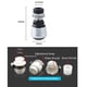 thumbnail image 5 of Juego de filtros para grifo de 3 piezas, aireador de grifo giratorio de 360 ​​grados para cocina, adaptador de filtro de boquilla para grifo, burbujeador de filtro para grifo, protector contra salpicaduras de ducha, con adaptadores Rojo Verde, 5 of 5