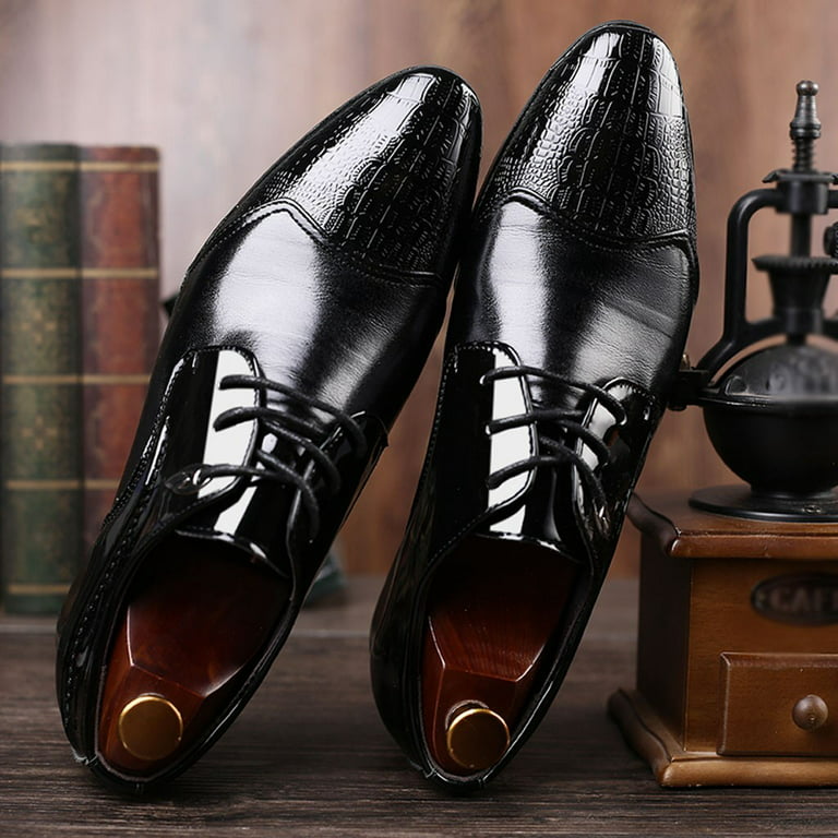 Vintage Dress Shoes Men Oxfords Shoes For Men Formal Shoes Leather