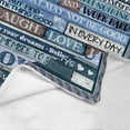 thumbnail image 4 of LHSHID Personalized Name Blanket Custom Love Letter to My Beautiful Mom from Son or Daughter to Smile More Work Less I Love You Gift Throw Blanket, 4 of 5