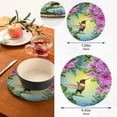thumbnail image 5 of SKYSONIC Spring Hummingbird Flower Pot Holders Trivets, 2 Pcs Heat Resistant Trivets, Bird Floral Cotton Thread Weave Mats for Hot Pads Pans Pot Bowl Teapot for Kitchen Decor, 5 of 7