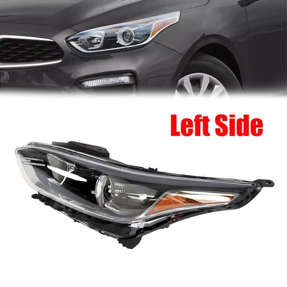 For 2019 2020 2021 Kia Forte DRL Halogen Headlight W/ Bul Left Driver Side Safety Improvement And Fashion Appearance