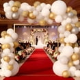 thumbnail image 2 of Balloon Garland Arch Kit with White Gold Color,135 Pieces for Wedding, Graduation, Birthday, Party Decorations,Baby Shower, 2 of 6