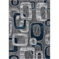 thumbnail image 1 of L'baiet Rectangle Emberly Blue Geometric 8 ft. x 10 ft. Area Rug for Entryway, Living Room, Dinning Room, etc., 1 of 7