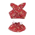 thumbnail image 1 of Adorable Robe Fleurie Poupée avec Bandeau Tissu Doux Compagnon Parfait pour Enfants de 3 Ans et Plus, 1 of 3