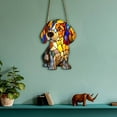 thumbnail image 2 of Comefolife Dog Stained Art Ornament, Acrylic Dog Series Art Stained Glass Window Hanging, Colorful Sun Catchers Gifts Wall Art Suncatcher Decor Gift for Home Office Decoration (Beagle), 2 of 9
