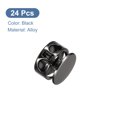 thumbnail image 3 of 24pcs Metal Cord Locks End Spring Toggle Stopper Slider for Drawstring Backpack Craft Supplies, Black, 3 of 5