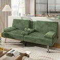 thumbnail image 2 of Homall Canapé-Lit Futon, Canapé Futon Ajustable, Canapé-Lit Moderne pour Salon, Bureau d'Affaires, Fauteuil Inclinable avec Porte-Gobelets, 2 of 7